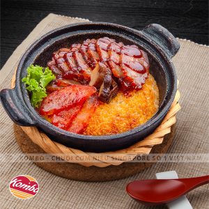 CƠM NIÊU THỊT SỐT BBQ